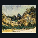 AFFICHE VAN GOGH - MONTAGNES À SAINT-REMY<br><div class="desc">Vincent Willem van Gogh (30 mars 1853-29 juillet 1890) était un peintre postimpressionniste hollandais dont l'oeuvre a eu une influence considérable sur l'art du 20e siècle pour ses couleurs vives et son impact émotionnel. Il a souffert d'anxiété et de crises de maladie mentale de plus en plus fréquentes tout au...</div>