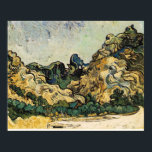 AFFICHE VAN GOGH - MONTAGNES À SAINT-REMY<br><div class="desc">Vincent Willem van Gogh (30 mars 1853-29 juillet 1890) était un peintre postimpressionniste hollandais dont l'oeuvre a eu une influence considérable sur l'art du 20e siècle pour ses couleurs vives et son impact émotionnel. Il a souffert d'anxiété et de crises de maladie mentale de plus en plus fréquentes tout au...</div>