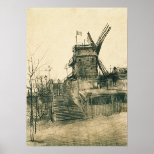 Affiche Van Gogh - Moulin De La Galette