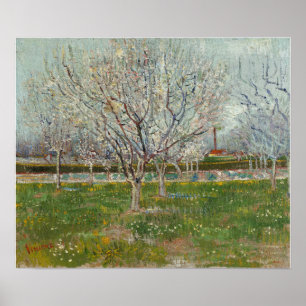 Affiche Van Gogh - Orchard In Blossom (Plum Trees)