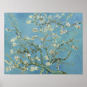 Affiche Van Gogh Painage en fleurs aux amandes