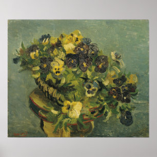 Affiche Van Gogh - Panier de violettes