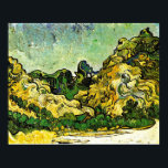Affiche Van Gogh - Paysage de montagne à Saint-Rémy<br><div class="desc">Paysage de montagne à Saint-Remy,  peinture d'art de Vincent van Gogh</div>