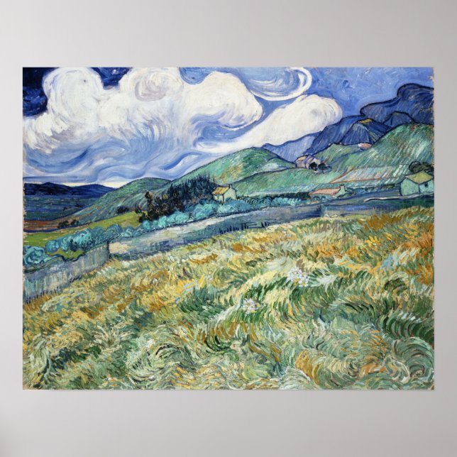 Affiche Van Gogh - Paysage De Saint-Rémy (Devant)