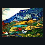 Affiche Van Gogh - Paysage des Alpilles<br><div class="desc">Le célèbre tableau de Vincent van Gogh, Les Alpilles Mountain Landscape.</div>