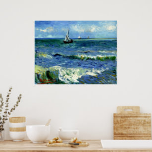 Affiche Van Gogh - Paysage marin