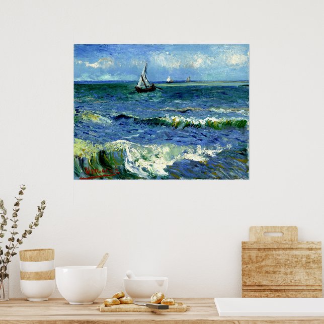 Affiche Van Gogh - Paysage marin (Cuisine)
