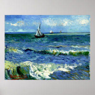 Affiche Van Gogh - Paysage marin