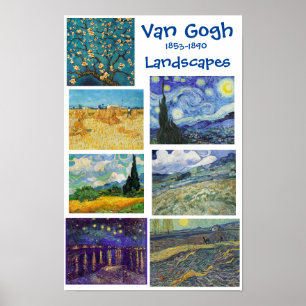 Affiche Van Gogh, Paysages,