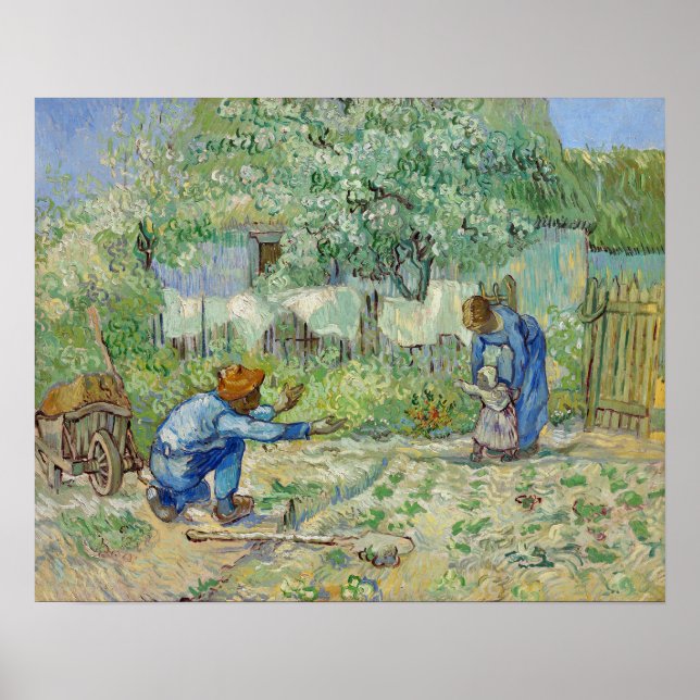 Affiche Van Gogh Peinture des premières étapes (Devant)