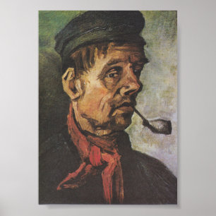 Affiche Van Gogh Portrait D'Un Homme Avec Un Tuyau D'Argil