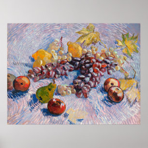 Affiche Van Gogh - Raisins, citrons, poires et pommes