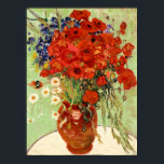 Affiche Van Gogh Red Poppies Encore Vie<br><div class="desc">Ce chef-d'oeuvre est intitulé "Still Life with Daisies and Poppies" et a été réalisé en 1890 par Vincent van Gogh (1853-1890). C'est notre série des Beaux-Arts n° 246.</div>