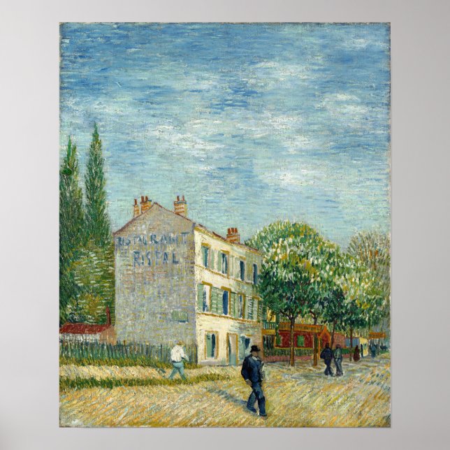 Affiche Van Gogh - Restaurant Rispal À Asnières (Devant)