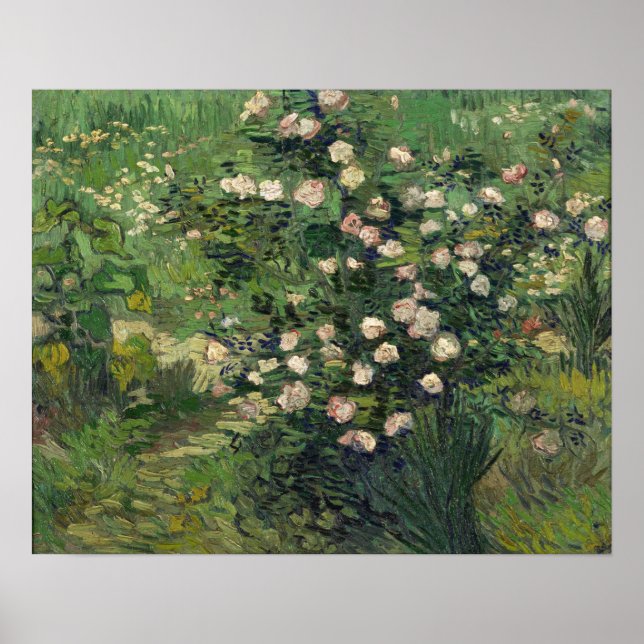 Affiche Van Gogh - Roses (Devant)