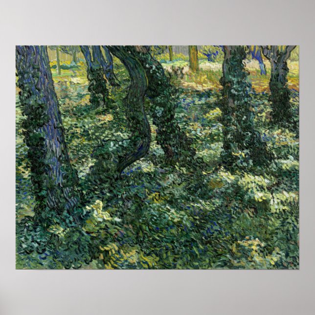 Affiche Van Gogh - Sous-bois (Devant)