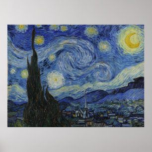 Affiche Van Gogh, Starry Nigh, classic painting