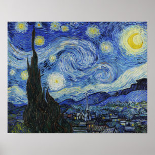 Affiche Van Gogh Starry Night Painting