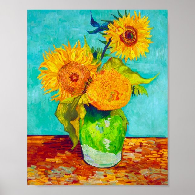 Affiche Van Gogh Sunflowers (Devant)