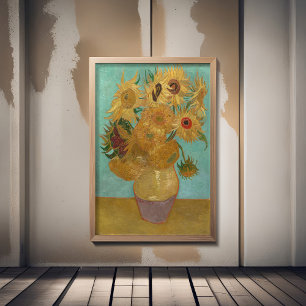 Affiche Van Gogh - Sunflowers, 3ème version, répétition