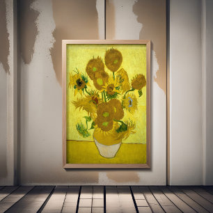 Affiche Van Gogh - Sunflowers, 4ème version, répétition