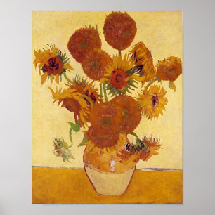 Affiche Van Gogh Sunflowers (F454) Art Vintage