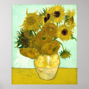 Affiche Van Gogh Sunflowers (F456) Art Vintage