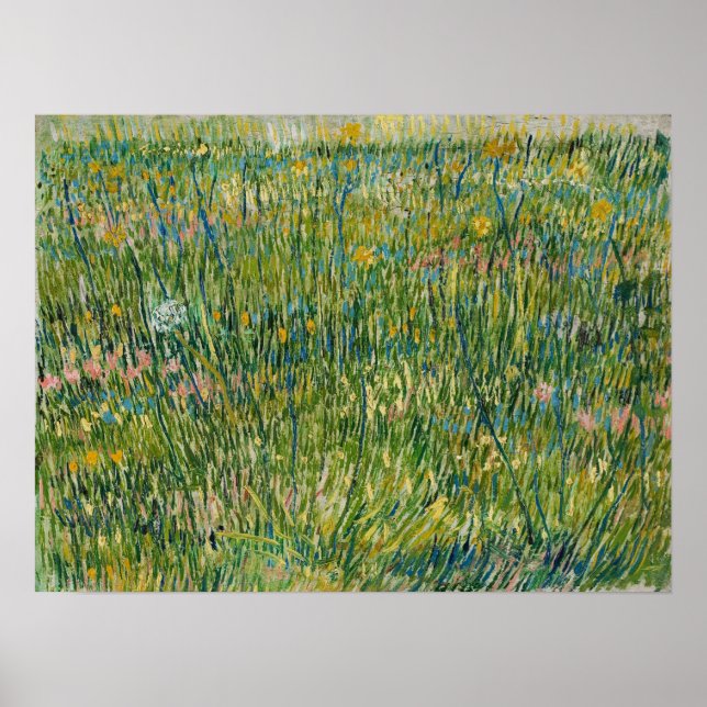 Affiche Van Gogh - Tapis d'Herbe (Devant)