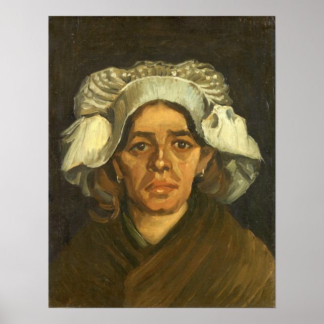 Affiche Van Gogh - Tête de femme (Devant)