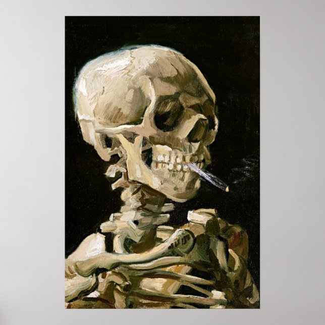 Affiche Van Gogh - Tête de squelette (Devant)