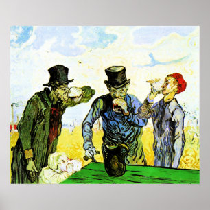 Affiche Van Gogh - The Drinkers, célèbre peinture