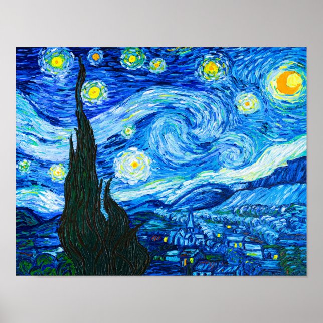 Affiche Van Gogh The Starry Night (Devant)
