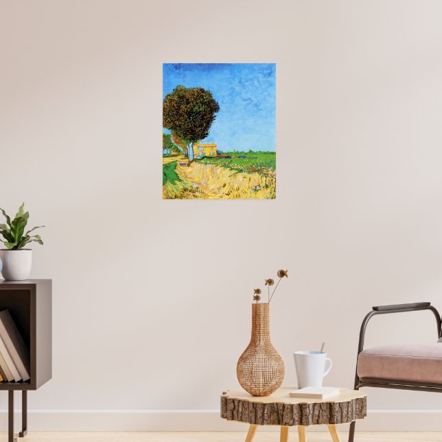 Affiche Van Gogh - Une allée près d'Arles, (Salon 3)