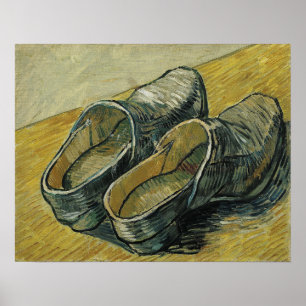 Affiche Van Gogh - Une paire de sabots en cuir