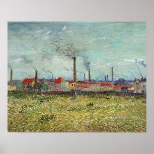 Affiche Van Gogh - Usines à Clichy
