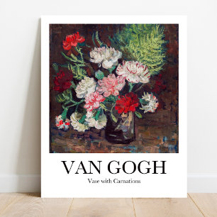 Affiche Van Gogh Vase avec des oeillets Imprimer