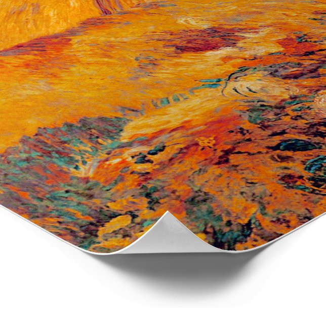 Affiche Van Gogh Wheat Fields (Coin)