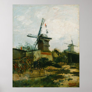 Affiche Van Gogh - Windmills On Montmartre