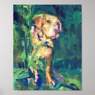 Affiche Van Gogh, Yellow Lab