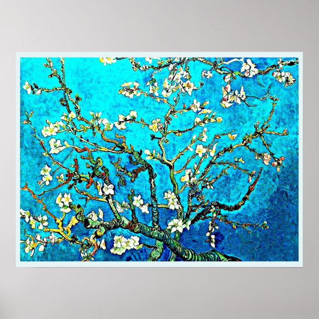 Affiche Van Gogh's famous painting, Almond Blossoms (Devant)