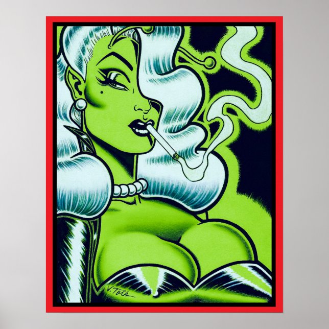 Affiche Vana DeVinyl™/Dame dangereuse (Devant)