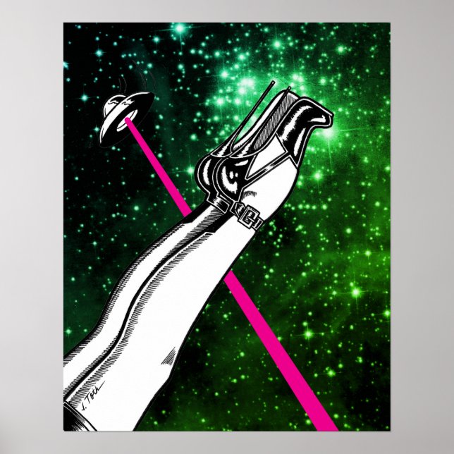 Affiche Vana DeVinyl™/High Heels in Space (Devant)