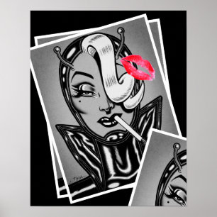 Affiche Vana DeVinyl™ : Neo Noir/Embrasser