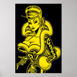 Affiche Vana DeVinyl™/PVC et Fun Fur