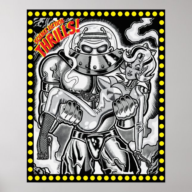 Affiche Vana DeVinyl™/Science Fiction Thrills! (Devant)