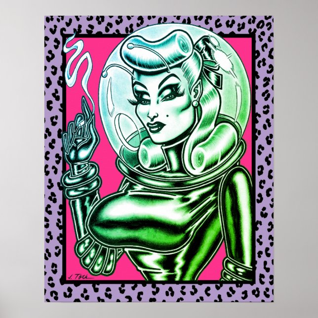 Affiche Vana DeVinyl™/Spacesuit en caoutchouc (Devant)