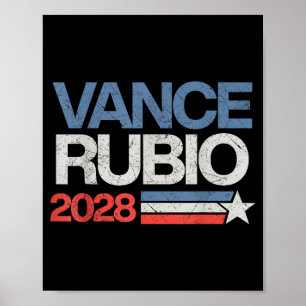 Affiche Vance Rubio 2028 Président Jd Vance Marco Rubio Ét