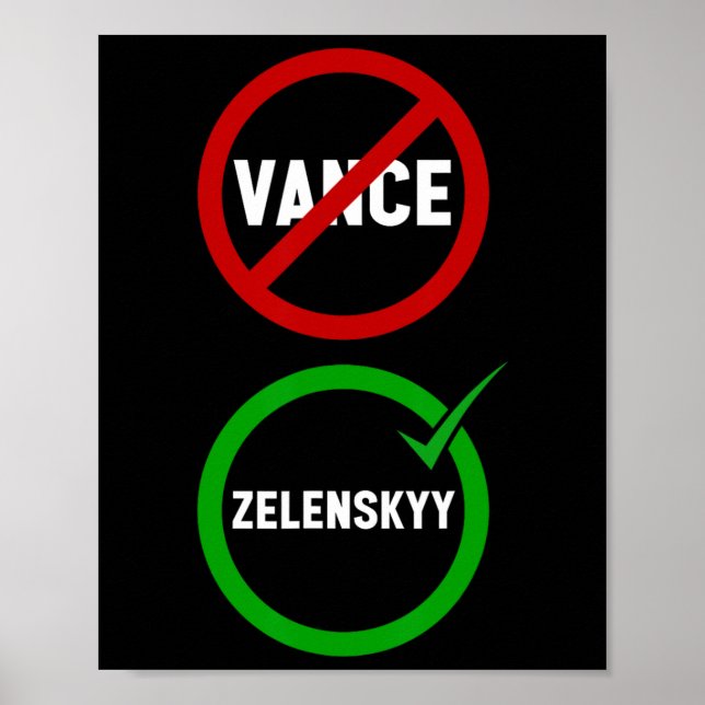 Affiche Vance Trump contre Zelenskyy Maison Blanche Réunio (Devant)