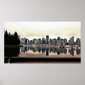 Affiche Vancouver City View