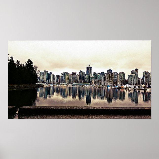 Affiche Vancouver City View (Devant)